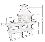 Picture of Cast Stone BBQ Design PR4040F