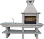 Picture of Natural Stone Barbecue With Sink GR42F