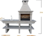 Picture of Natural Stone Barbecue With Sink GR42F