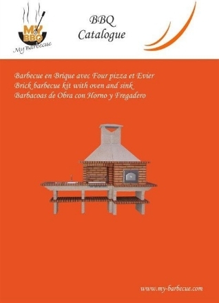 Picture of Brick barbecue kit with oven and sink-download