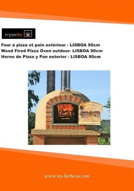 Picture of Wood Fired Pizza Oven with Chimney-download