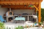 Picture of Wood Pizza Oven in Brick - PORTO 90cm