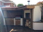 Picture of Wood Pizza Oven in Brick - PORTO 90cm