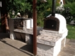 Picture of Wood Burning Fired Brick Pizza Oven - FAMOSI 120cm