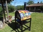 Picture of Mobile wood fired pizza oven – painted “MAXIMUS”