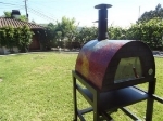 Picture of Mobile wood fired pizza oven – painted “MAXIMUS”