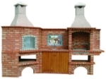 Picture of Corner brick Barbecue and Wood Fired Oven with Sink CE1002B