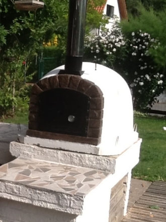 Picture of Wood Burning Fired Brick Pizza Oven - FAMOSI 120cm