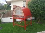 Picture of Mobile Pizza Oven Red MAXIMUS PRIME ARENA with Red Stand