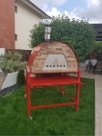 Picture of Mobile Pizza Oven Red MAXIMUS PRIME ARENA with Red Stand