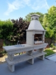 Picture of Natural Stone Barbecue With Sink GR42F