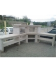 Picture of Natural Stone Barbecue and Pizza Oven GR62F