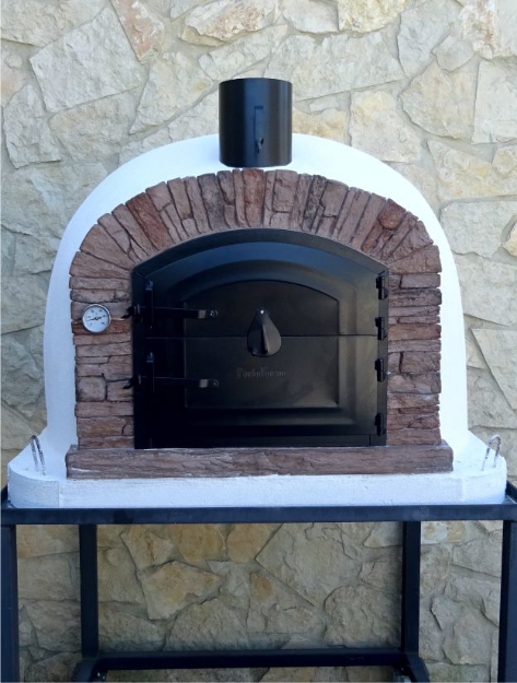 Picture of Wood fired Oven VENTURA Red 100cm