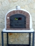 Picture of WOOD FIRED BRICK OVEN VENTURA Red AL 100 cm