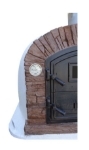 Picture of WOOD FIRED BRICK OVEN VENTURA Red AL 100 cm