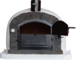 Picture of Wood Pizza Oven VENTURA Black 120 cm