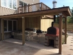 Picture of Wood Pizza Oven VENTURA Black AL 120 cm