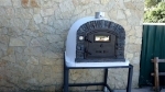 Picture of Wood Pizza Oven VENTURA Black AL 120 cm