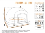 Picture of Pizza Wood Brick Oven FLAMMA AL 100 cm