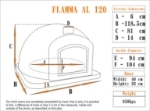 Picture of Pizza Wood Brick Oven FLAMMA AL 120 cm