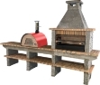 Picture of Stone barbecue with Wood Fired Oven AV245F