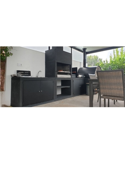 Picture of Barbecue Modern with Wood Fired Oven MAXIMUS PRIME ARENA and Sink AV115M