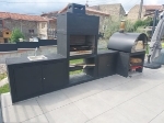 Picture of Barbecue Modern with Wood Fired Oven MAXIMUS PRIME ARENA and Sink AV115M