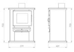 Picture of SIENNE WOOD BURNING STOVE PF030F