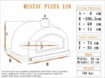 Picture of Wood Brick Oven  RUSTIC PIZZA  -  110cm