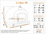 Picture of Wood Fired Pizza Oven outdoor- LISBOA 90cm