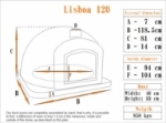 Picture of Wood Fired Pizza Oven for sale -LISBOA 120cm