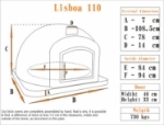 Picture of Garden Wood Fired Pizza Oven - LISBOA 110cm
