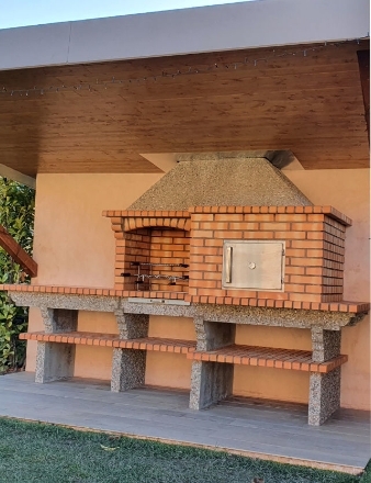 BBQ and ovens brick barbecue kit with oven and sink
