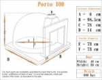 Picture of Wood fired Pizza Oven - PORTO 100cm