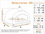 Picture of Wood fired Pizza Oven BUENAVENTURA BLACK  120 CM