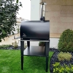 Picture of Pizza Oven Black MAXIMUS With Atlas Black Stand