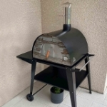 Picture of Pizza Oven Black MAXIMUS ARENA with Atlas Black Stand