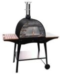 Picture of Portable Wood Pizza Oven Black MAXIMUS ARENA  - WOODY Black Stand