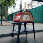 Picture of Pizza Oven Red MAXIMUS ARENA with Atlas Black Stand