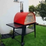 Picture of Pizza Oven Red MAXIMUS ARENA with Atlas Black Stand