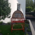 Picture of Wood Pizza Oven Red MAXIMUS ARENA-Red Stand