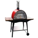 Picture of Wood Pizza Oven Red MAXIMUS ARENA-Black WOODY Stand