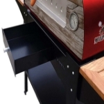 Picture of Wood Pizza Oven Red MAXIMUS ARENA-Black WOODY Stand