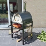 Picture of Portable Wood Burning Pizza Oven Black MAXIMUS-Welt Black Stand