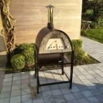 Picture of Portable Wood Burning Pizza Oven Black MAXIMUS-Welt Black Stand