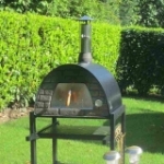 Picture of Portable Wood Burning Pizza Oven Black MAXIMUS-Welt Black Stand