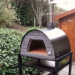 Picture of Portable Wood Burning Pizza Oven Black MAXIMUS-Welt Black Stand