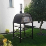 Picture of Portable Wood Pizza Oven Black MAXIMUS ARENA-Welt Black Stand