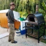 Picture of Portable Wood Pizza Oven Black MAXIMUS ARENA-Welt Black Stand