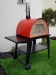Picture of Pizza Oven Red MAXIMUS With Atlas Black Stand